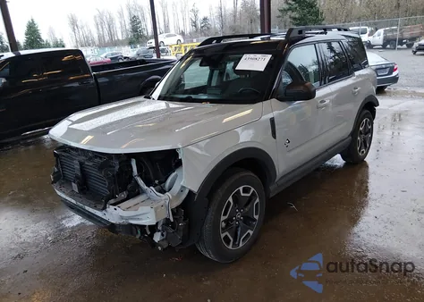 2023 Ford Bronco Sport Outer Banks z USA, uszkodzony, nr VIN 3FMCR9C61PRD16827